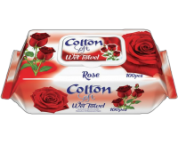 Cotton Soft Servetele umede 100buc cu capac /24