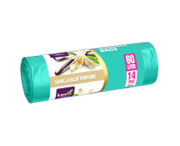 LUXIA Pungi p/u gunoi cu urechi 60 L 14 buc. cu aroma vanilie (turcoaz) LUX-4073 /30