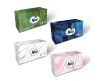 NUA Салфетки косметические 3 слоя 100 штук /501433 /24