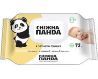 PANDA Servetele umede cu extract de musetel, vit.E, D-pantenol 0+ 72buc /16