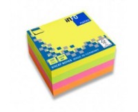 Hirtie p/u notite lipici 75x75mm 320f INFO notes NeonMix 5654-39
