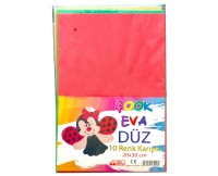 Бумага вспененная 10 цветов А4 ARK 1263 20*30см 1/100