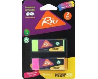 Set radiera in blister 2 buc RIO RS 20 NEON 75430