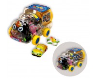 Набор машинок пластиковых в прозрачном поезде 15 шт 6138 1/72