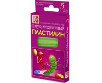 Пластилин Флуоресцентный 5цв Луч в блистере 12C 764-08 /22