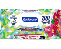 Servetele umede Freshmaker ECO Multi-Surface 100 buc Floral cu capac