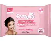 Салфетки влажные Paddlers Make-up Remover 20 штук /12/48