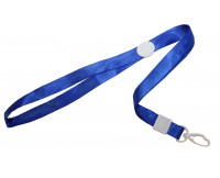 Шнурок для бейджа 1.5CM с пласт.карабин. синий 1/100/3000