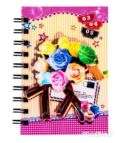 Блокнот твердая обложка на спирали 10*14.5 A-329 / A-330 1/60