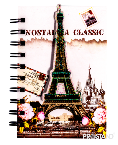 Блокнот твердая обложка на спирали 10*14.5 A-343 1/60