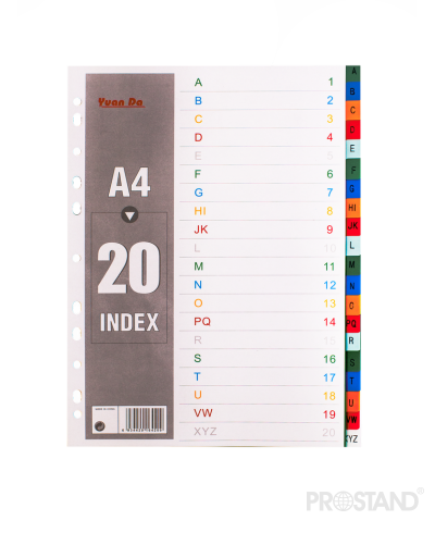 Separator plastic A4 A-Z 20 litere PY-20AZ /PY-20AE/G1500-06