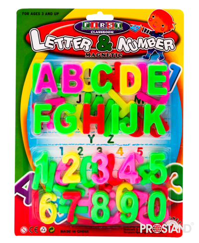 Набор магнитов для доски буквы и цифры 8210 /84/168