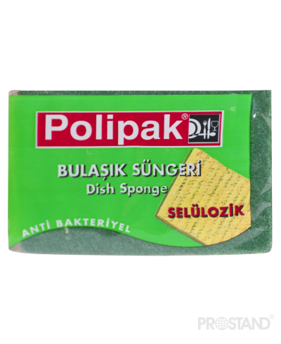 Polipak Губка для мытья посуды антибактериальная целлюлоза P2408