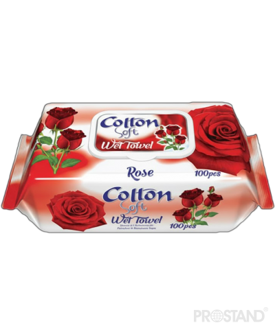 Cotton Soft Servetele umede 100buc cu capac /24