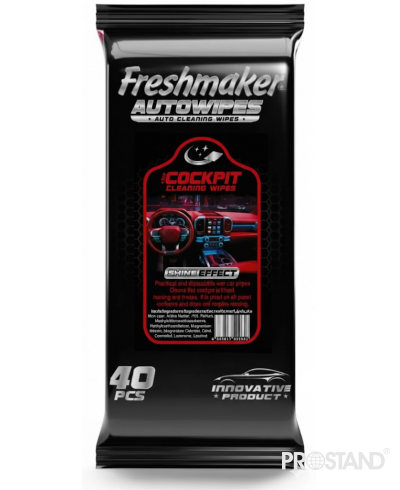 FRESHMAKER AutoWipes Servetele umede p/u curatarea salon auto 40 buc. 1/24