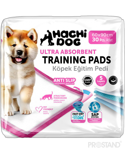 HACHI DOG Впитывающие пеленки-туалет , 5-сл., 60×90 см, 30 шт. с липким слоем 1/6