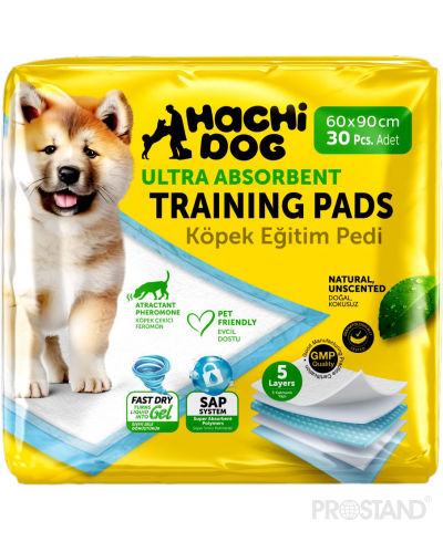 HACHI DOG Впитывающие пеленки-туалет , 5-сл., 60×90 см, 30 шт. желтые 1/6