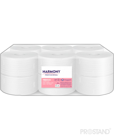 Harmony Prof Бумага туалетная Premium Jumbo Cellulosa 2 слоя 117.5м /12 /1672/7360