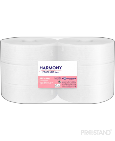 Harmony Prof Бумага туалетная Premium Jumbo Cellulosa 2 слоя 280м /6 /7366
