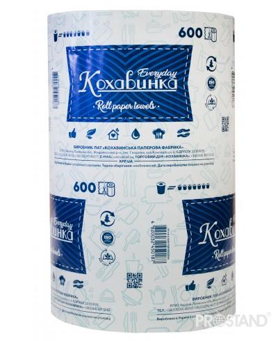 Kohavinka Полотенца кухонные макулатурные 1 рулон 1 слой art.85M 570 листов 140*215 зеленые 1/6