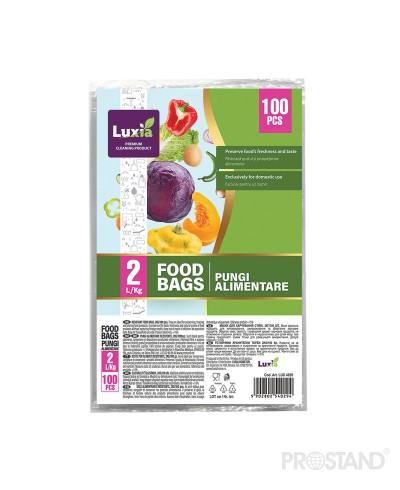 LUXIA Pungi alimentare rezistente 2KG 100 buc. LUX-4029 /30
