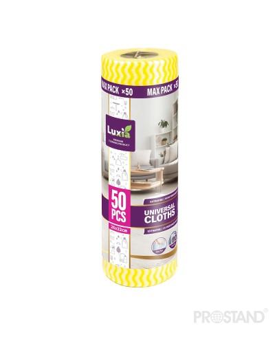 LUXIA Тряпочка универсальная в рулоне 50 шт.желтые LUX-4040 /12