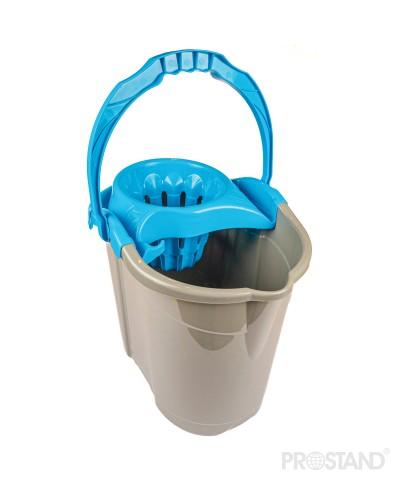 LUXIA Ведро с отжимом 14л серая LUX-4045 /20