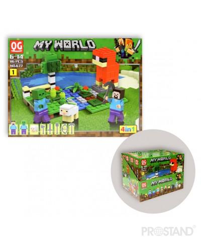 My World конструктор пластиковый 116 шт 677 1/4*1/4*15
