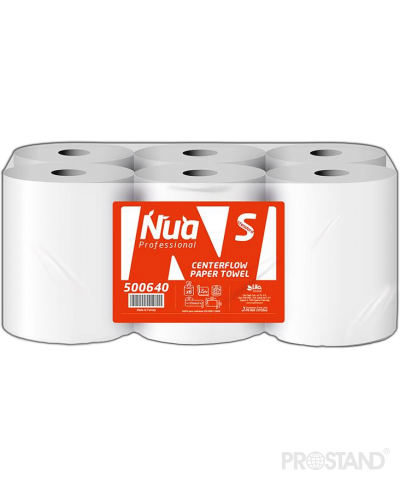 NUA PROF Prosoape Maini Cellulosa Premium JUMBO 2 pliuri 75m 1/6 /500783