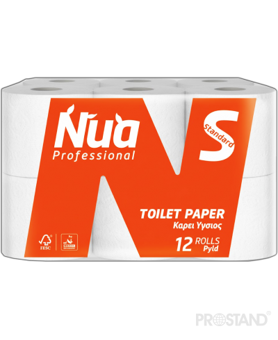 NUA PROF Hirtie igienica Cellulosa Premium 12 role 2 pliuri 34.56m 1/4 /500805