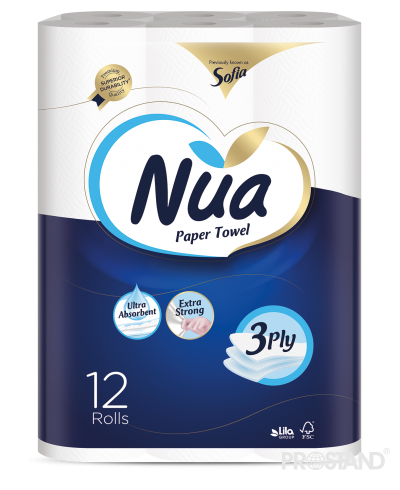 NUA Prosoape de bucatarie 12 role 3 pliuri 10m /500982/501463