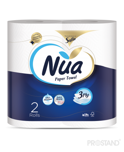 NUA Полотенца кухонные 2 рулона 3 слоя 10m /500976/501462 /12