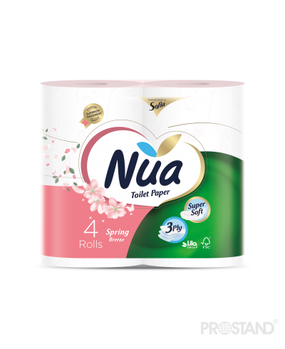 NUA Туалетная бумага 4 рул 3 слоя 15.73m Aroma /12