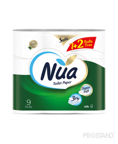 NUA Туалетная бумага 7+2 рул 3 слоя 16.94m /500963/501394 /8