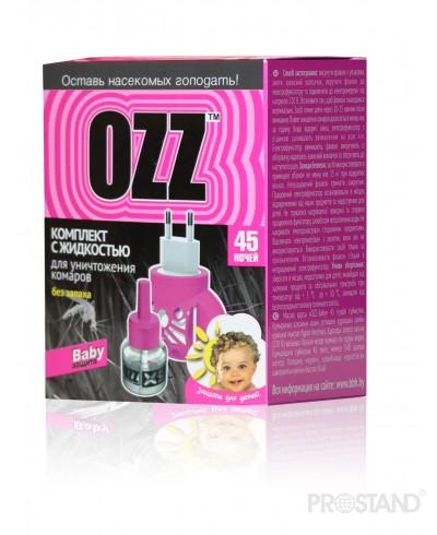 OZZ Baby Набор диффузор + жидкость 45 ночей, 30мл розовый / 021212