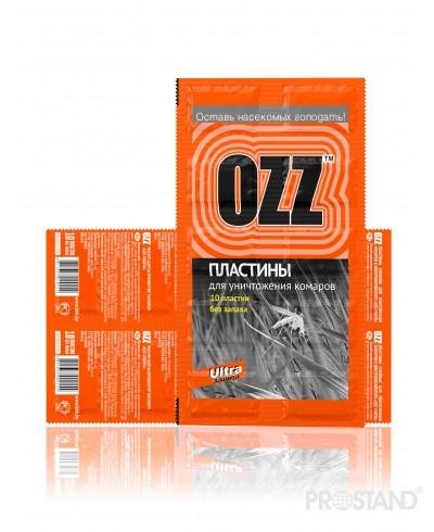 OZZ Пластины против комаров 10шт 1/50
