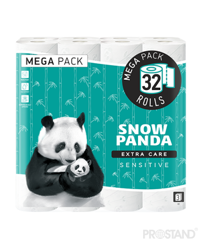PANDA ExtraCare Hirtie igienica Sensitive 3str. 32 role 142foi 18.03m