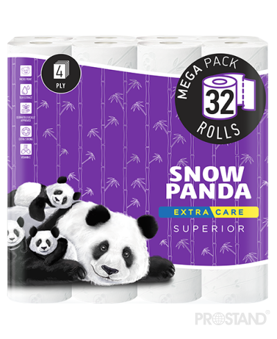 PANDA ExtraCare Hirtie igienica Superior 4str. 32 role 134foi
