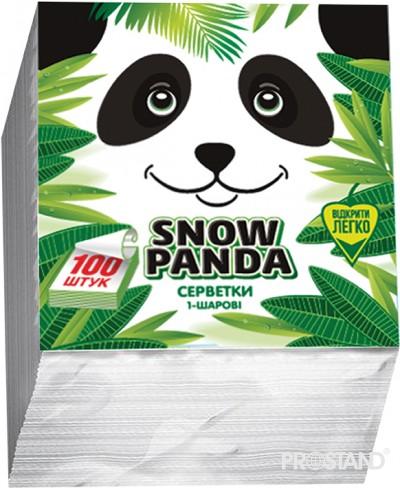 PANDA Салфетки столовые 1 слоя 24*24 100шт 1/24