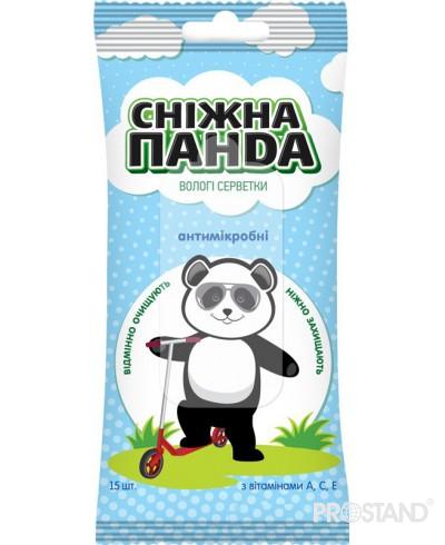 PANDA Салфетки влажные антибактериальные 15шт 1/32