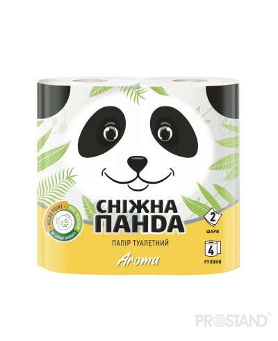 PANDA Туалетная бумага Aroma 2 слоя 4 рулона 150 лист 18,75м 1/16