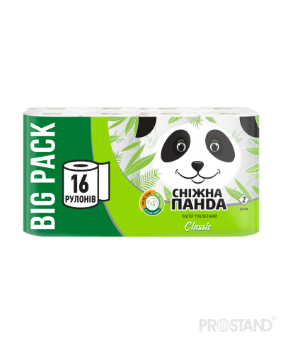 PANDA Hirtie igienica Classic 2str. 16 role 142foi 17.75m