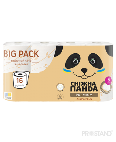 PANDA Hirtie igienica Premium Aroma Plus 3str. 16 role 142foi 17,75m /3