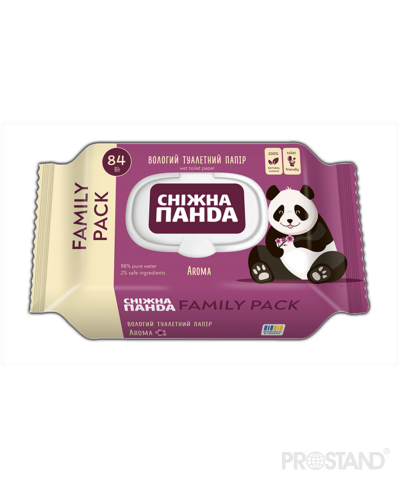 PANDA Hirtie igienica umeda Aroma 84 buc cu capac