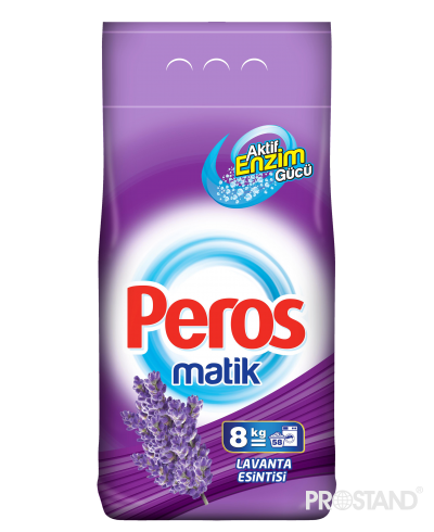 PEROS Detergent praf automat 8 kg, ambalaj moale