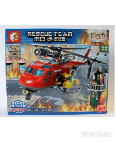 Rescue Team Спасательная команда конструктор пластиковый 231 шт SD9547 / 9548 1/24