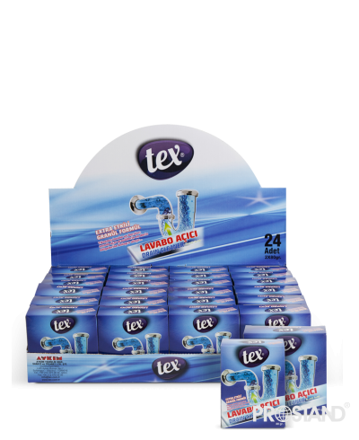 TEX Гранулы для прочистки засоров канализационных труб 75гр /24