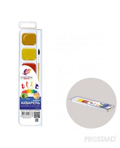 Акварель Классика 6 цв. с кисточкой 19С 1283-08 Луч 1/48