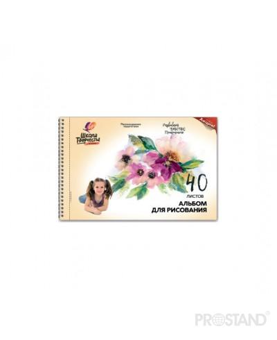 Album cu spira p/u desen "Scoala creatiei"A4 40foi 1786-08/1785-08 Луч