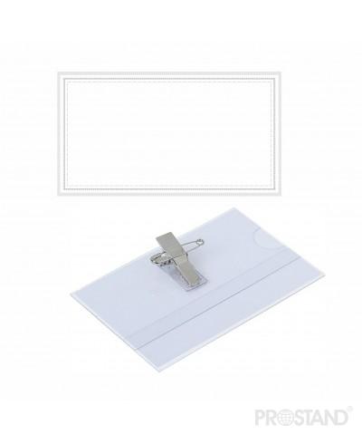 Бейдж с клипсой и булавкой B1-H